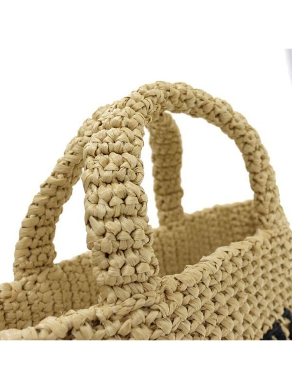 Prada Logo Raffia Clutch - Picture 4 of 9